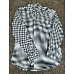 Vineyard Vines OTG Blue white Check BUTTON UP‎ SHIRT Long Sleeve Size S